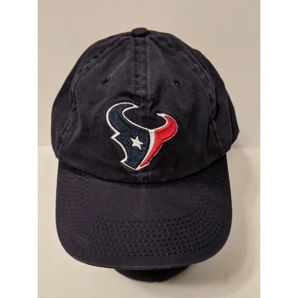 Vintage Reebok NFL Houston Texans Navy Blue Baseball Cap Hat Adjustable OSFA